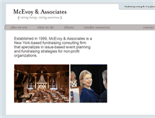 Tablet Screenshot of mcevoyandassociates.com